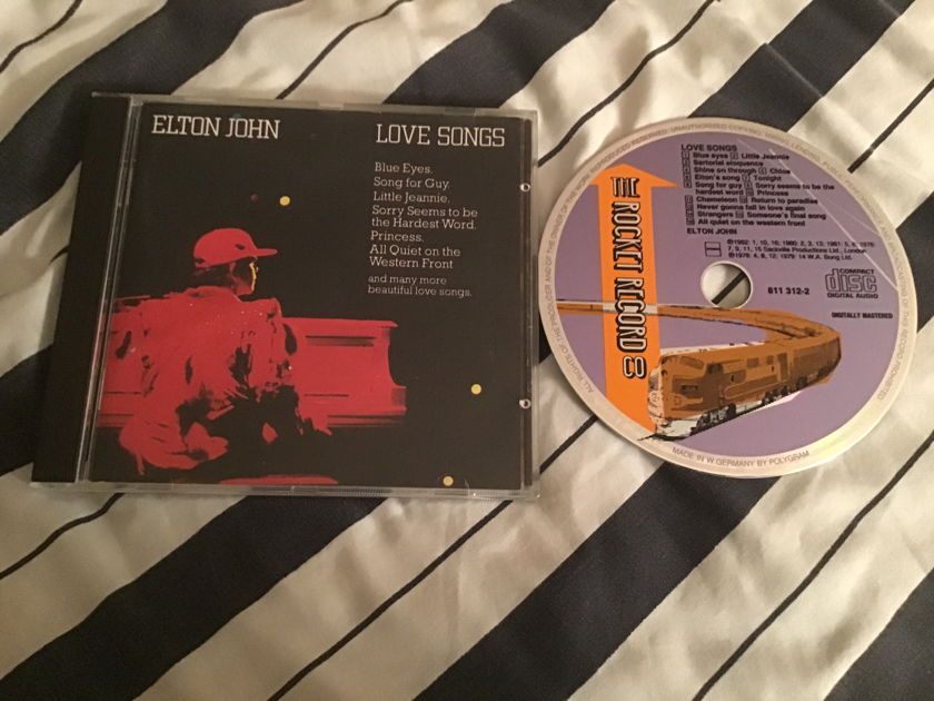 Elton John  Love Songs Rocket Records West Germany Compact Disc