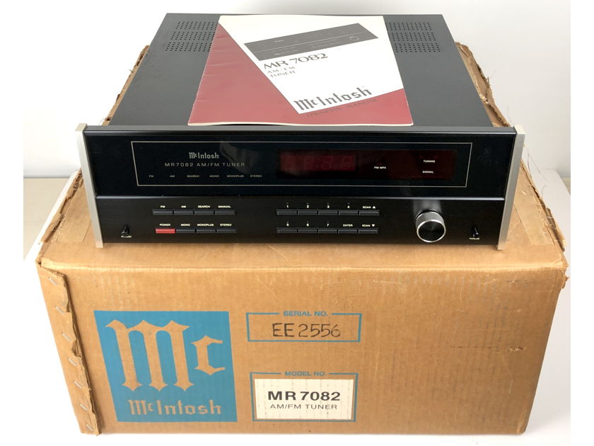 Mcintosh MR 7082 AM FM Stereo Tuner Radio w/ Original Box & Manual
