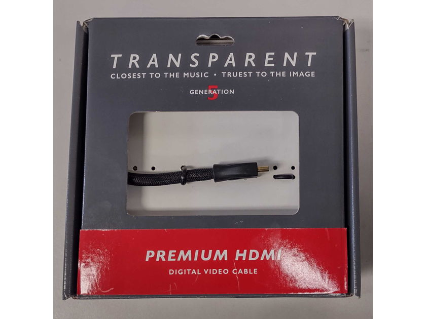 Transparent Premium HDMI Cable, 1M