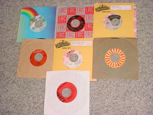 JUKEBOX 45 RPM Record lot of 7 - oldies pop