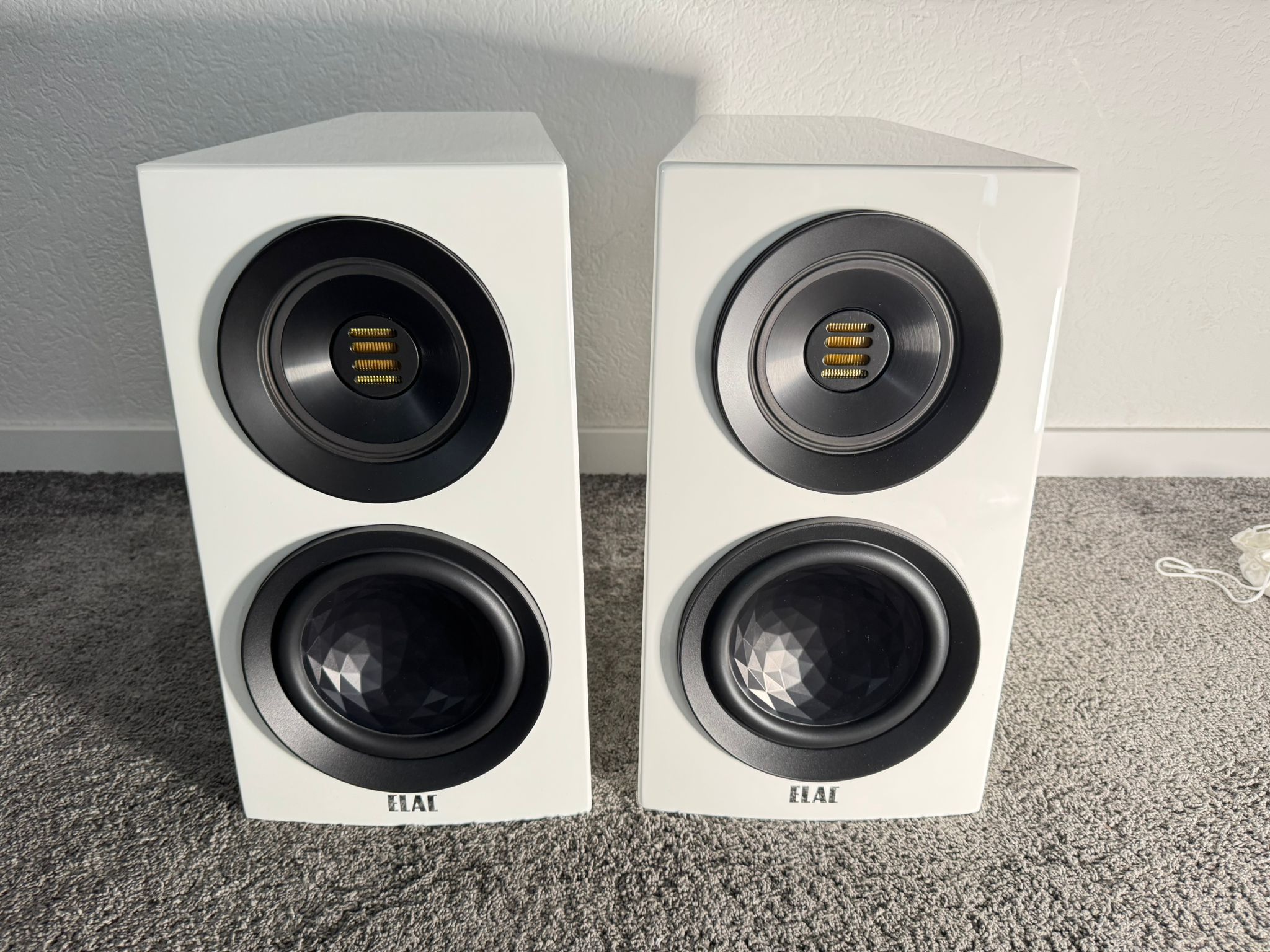 Elac Concentro S503 speakers in white from 2025