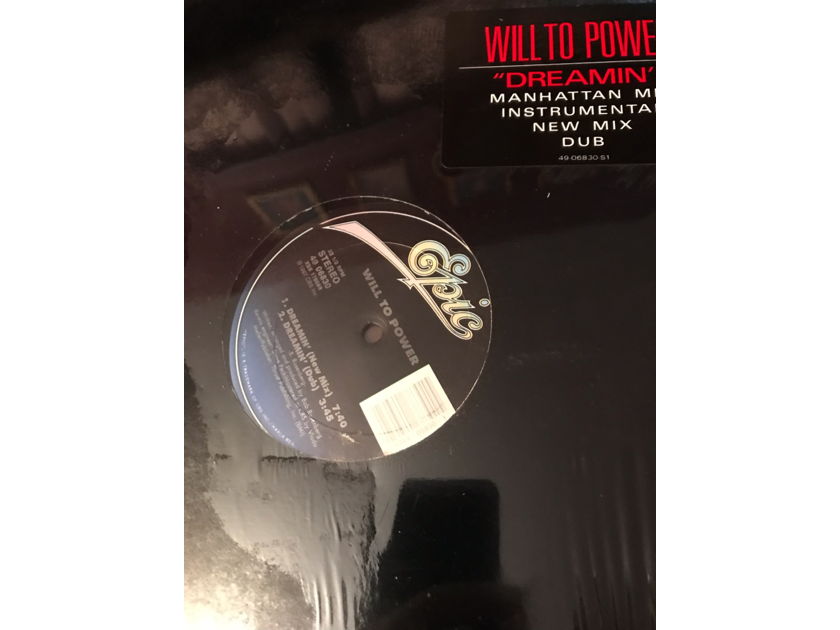 Will To Power Dreamin' Vinyl Record 1987 Rare 80s Freestyle Will To Power Dreamin' Vinyl Record 1987 Rare 80s Freestyle