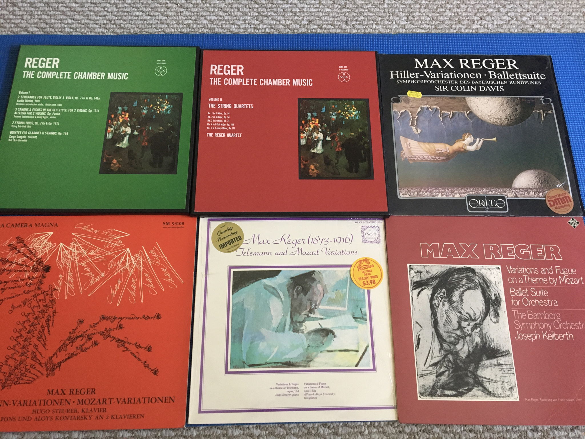 Max Reger complete chamber music and more Lot of 2 Lp b...