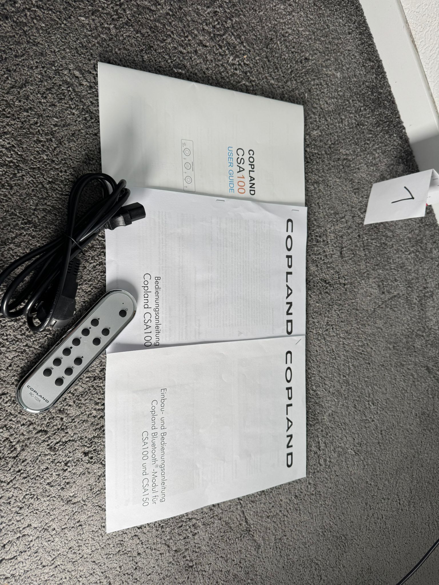 Copland CSA-100 hybrid integrated amplifier in black new 8