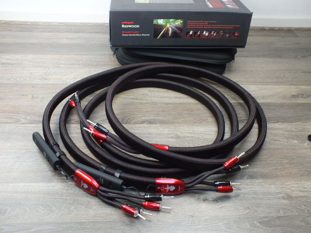 AudioQuest Redwood biwired speaker cables 3,0 metre
