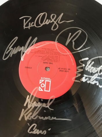 the cars signed lp