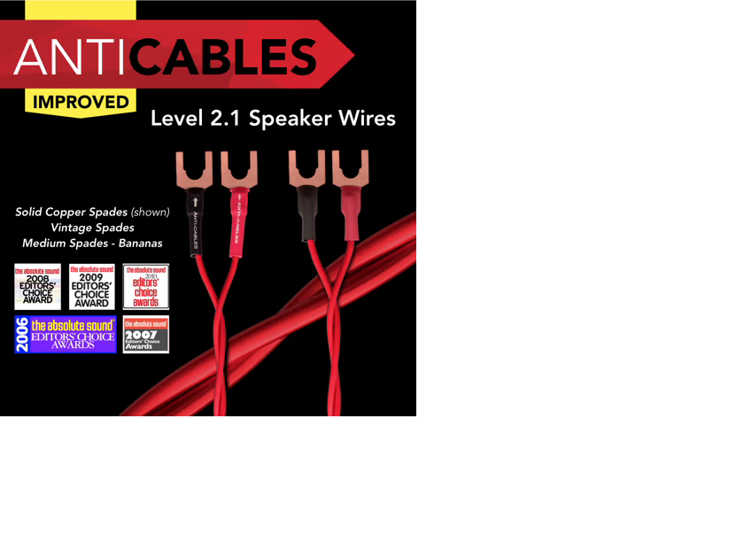 Level 2.1 Speaker Wires 9 foot