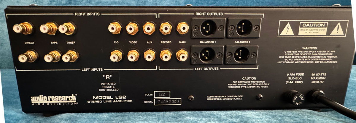 Audio Research LS2 Tube Pre-Amplifier 2