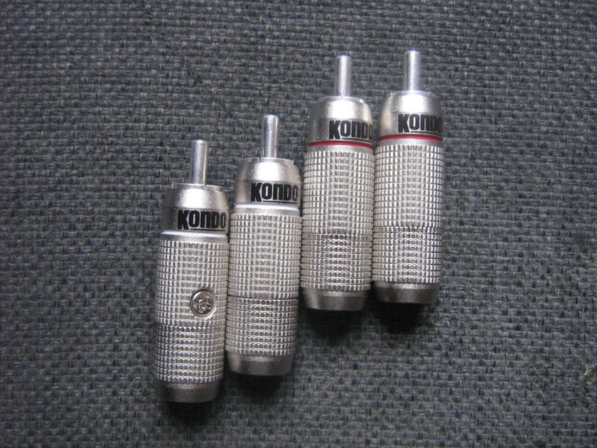 Kondo Audionote RCA Plugs Silver Set