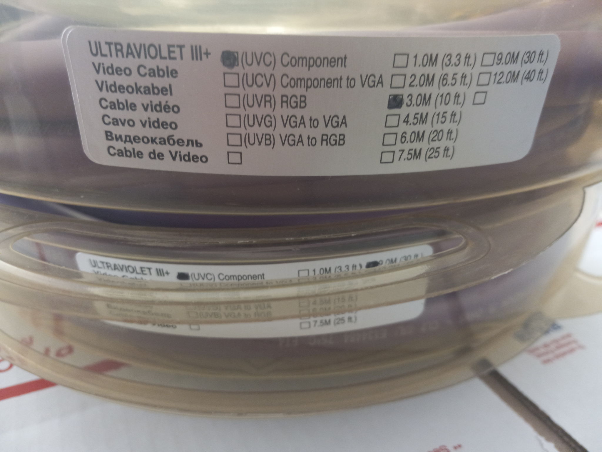 Wireworld ULTRAVIOLET III ultra component video cable, ... 6