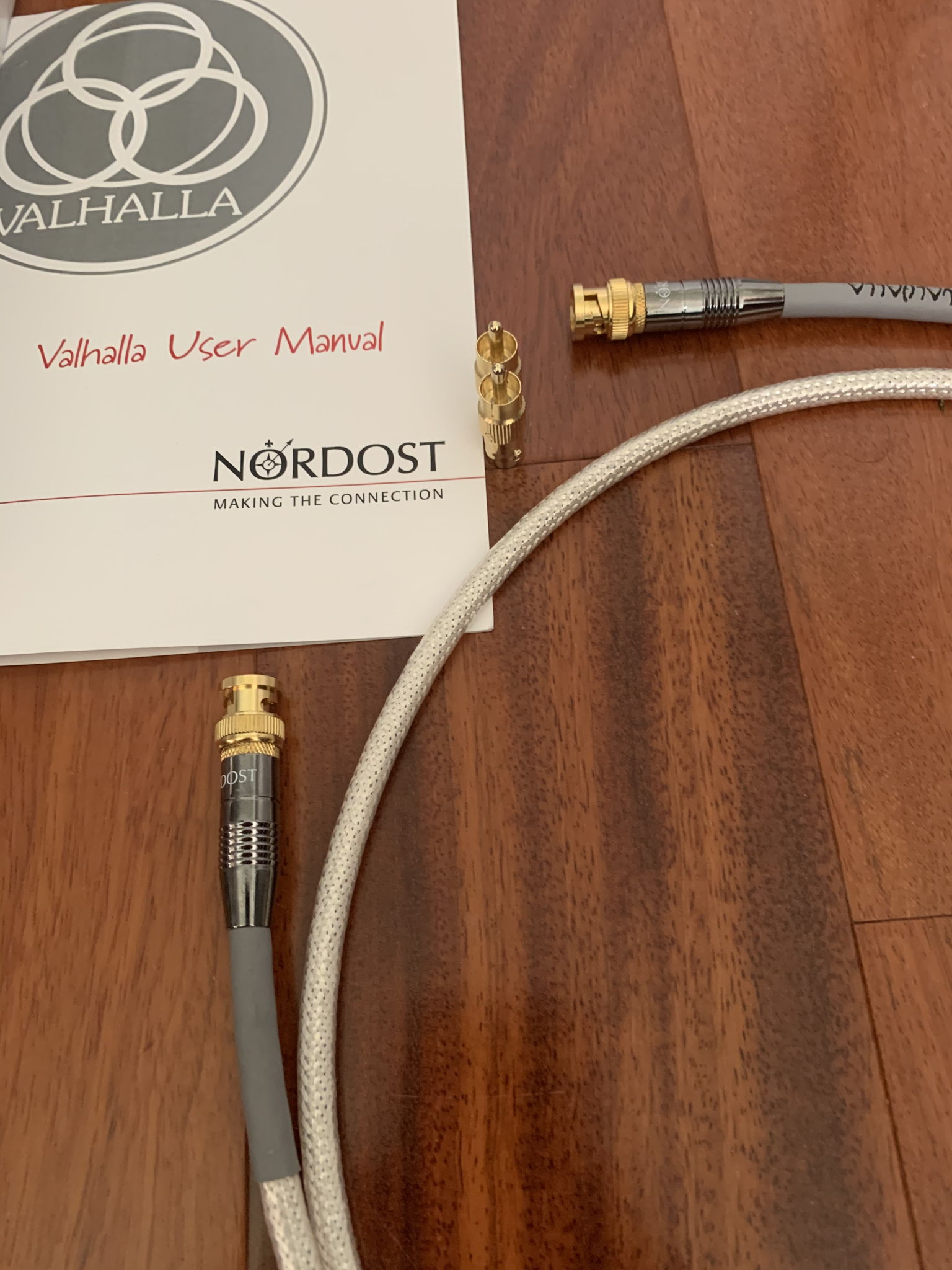 Nordost Valhalla 1 75 ohm Digital Cable, BNC/RCA, new &... 2