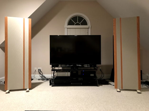 Magnepan 3.7i Speakers with Mye Stands
