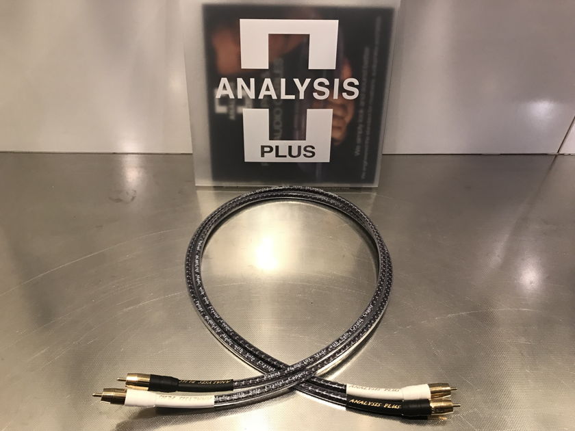 Analysis plus Solo Crystal Oval RCA 1m interconnect