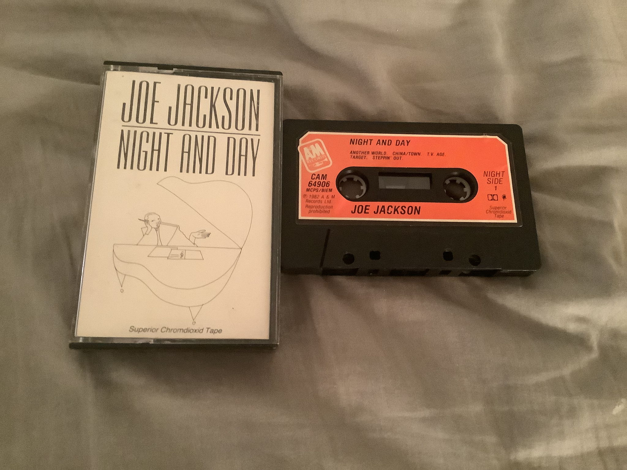 Joe Jackson Pre Recorded Chrome Cassette  Night And Day