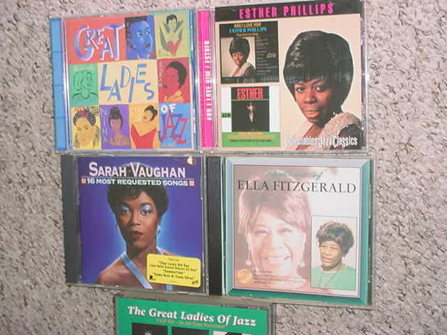 Ladies of jazz  cd lot of 5 cd's  1 is 3 cd set - Ella ...