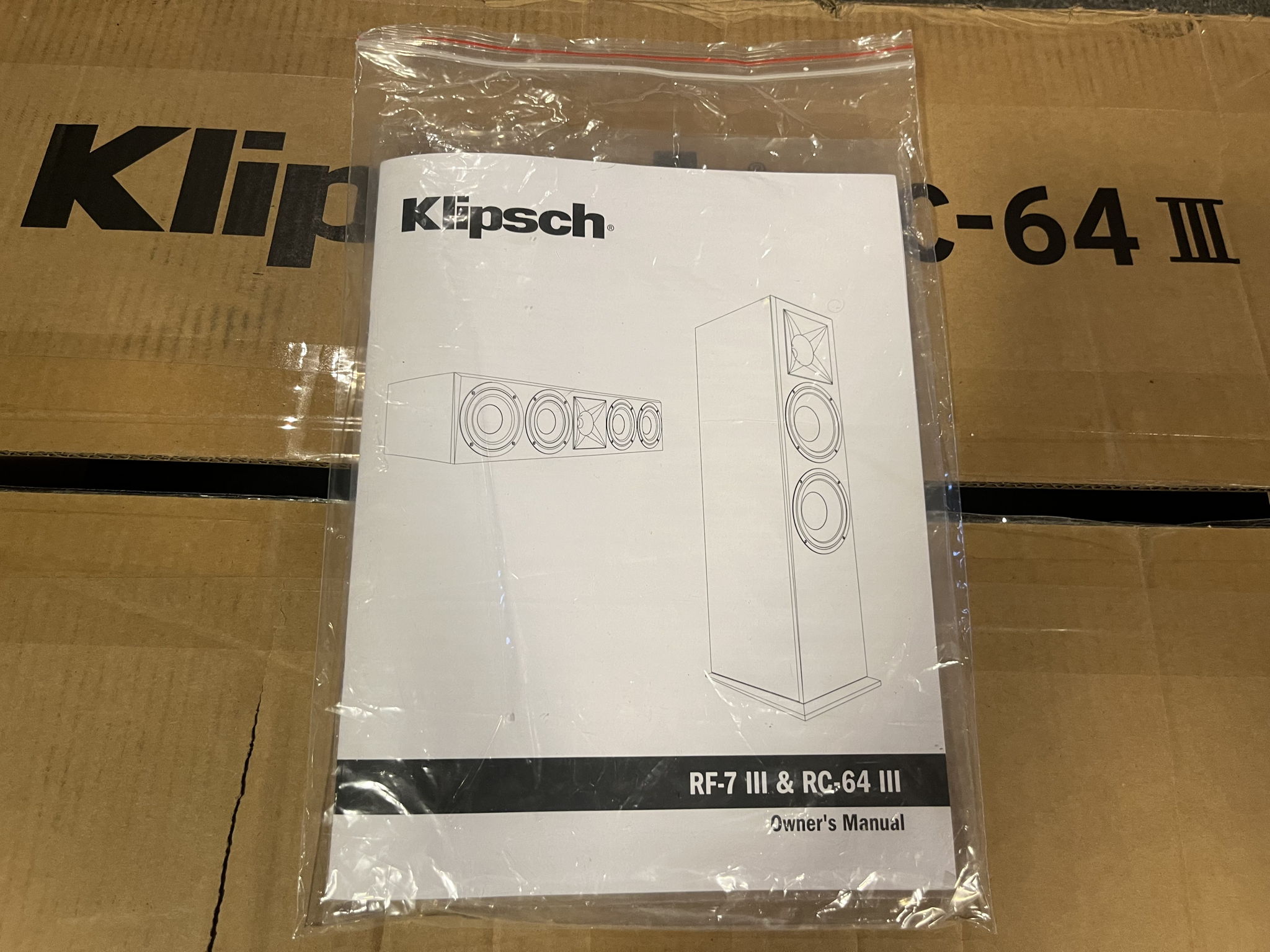 Klipsch RC-64 III Center Channel w/ Box & Manual - Like... 12