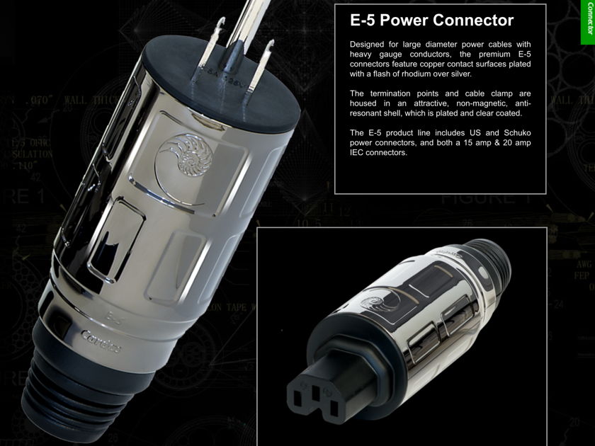 Crystal Clear Audio Magnum Opus II Power cable 1.5m with the New Cardas E5 plugs