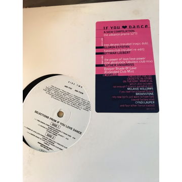 If You Love Dance compilation black vinyl LP 12" 4 trac...