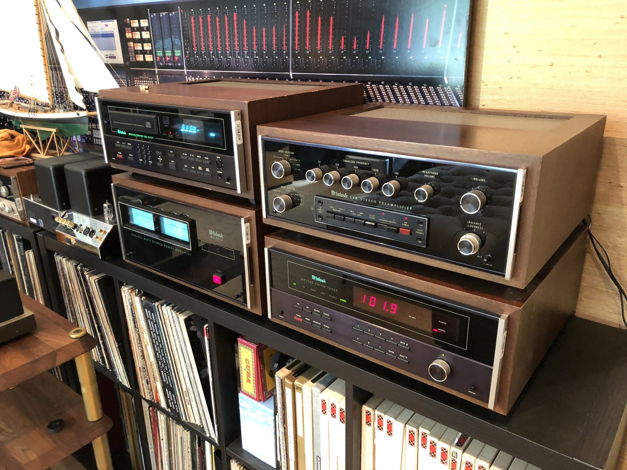 Complete McIntosh Four Piece System In Wood Cases