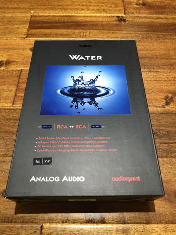 AudioQuest Water RCA 1M BRAND NEW
