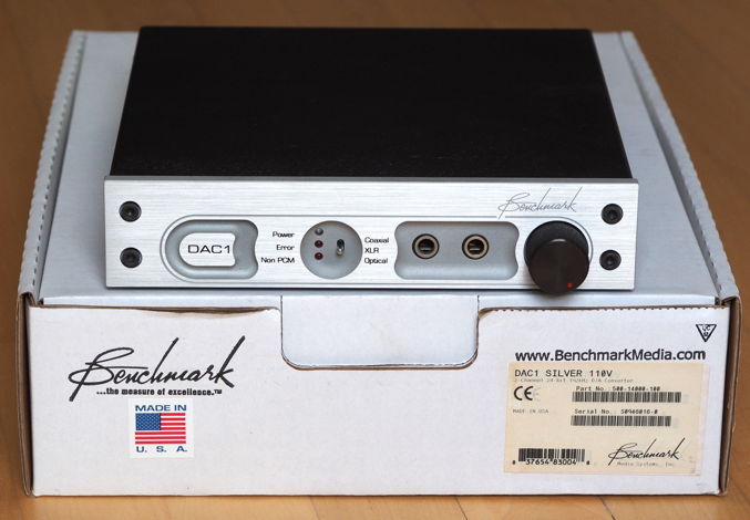 Benchmark DAC-1 2 channel 24-bit 192kHz D/A converter. ...