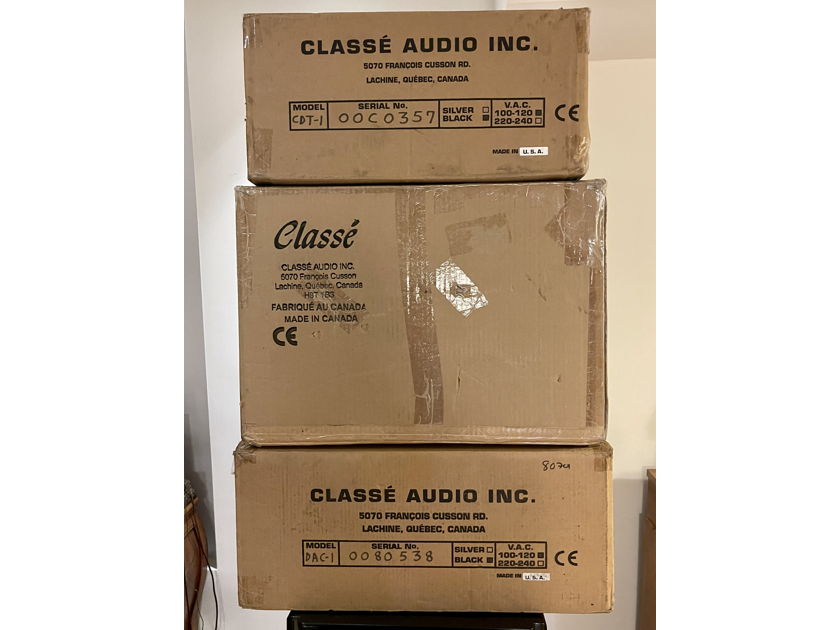 Classe Audio Preamp CP-60, CD Transport CDT-1, Digital to Analog DAC-1