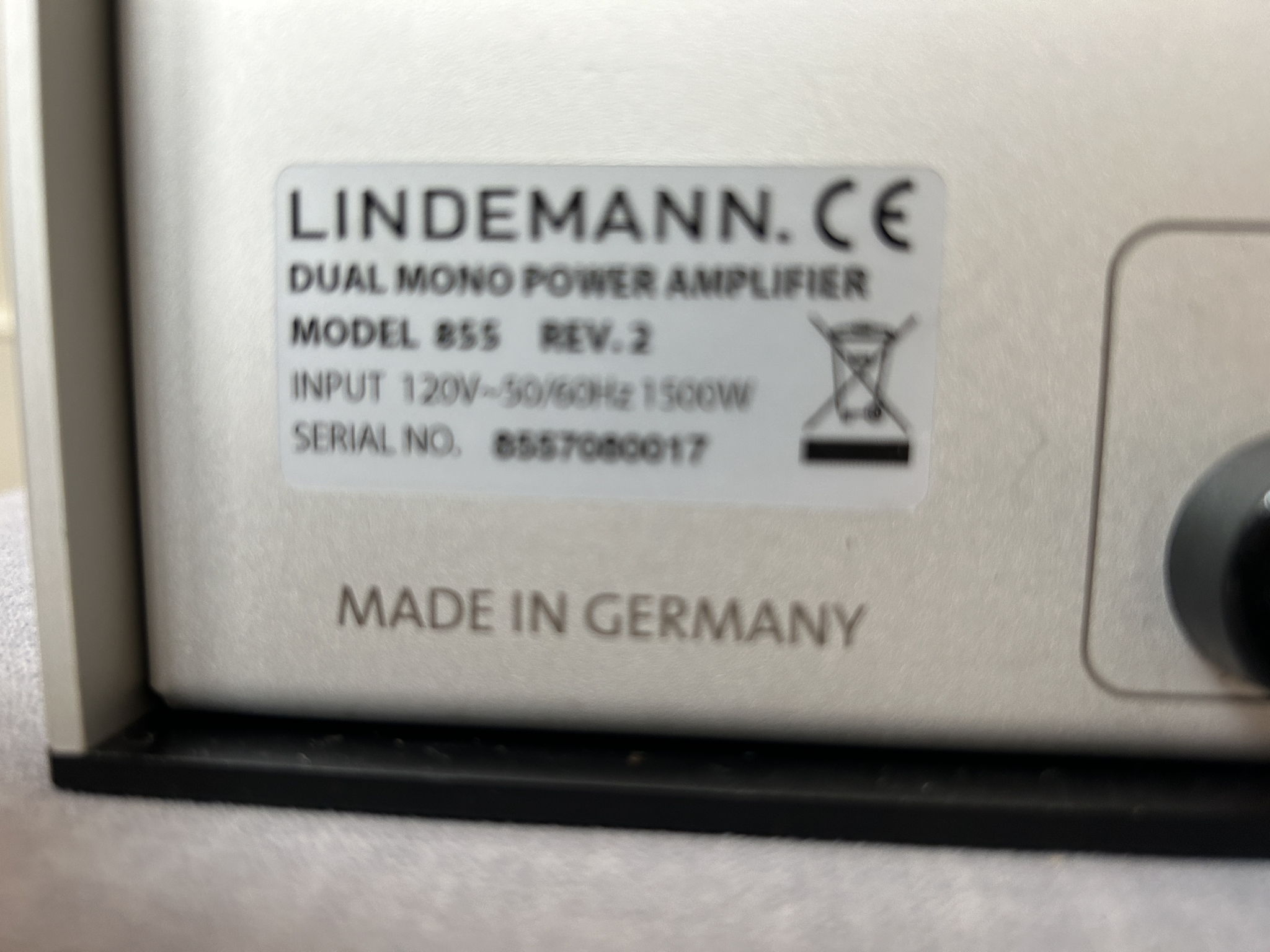 Lindemann Audio Germany dual mono power amplifier 3