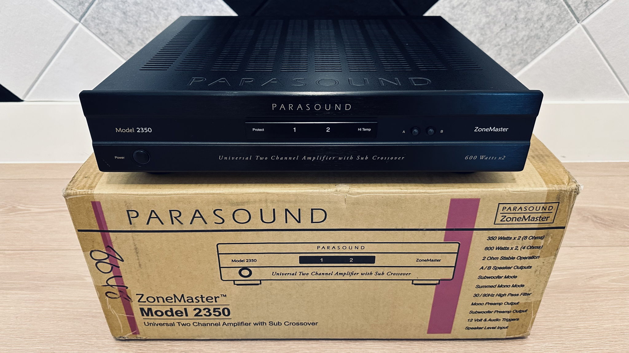 Parasound ZoneMaster 2350 Universal 2 Channel Amplifier...