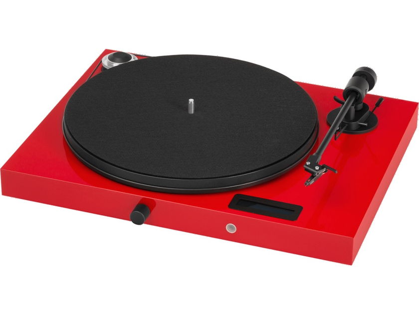 NEW Pro-Ject Audio Juke Box E Turntable - Amp, Bluetooth - Gloss Red