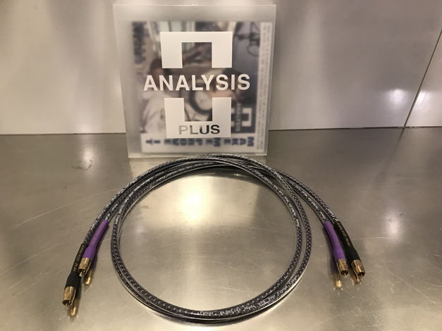 Analysis plus Solo Crystal Oval RCA 1.5 m interconnects