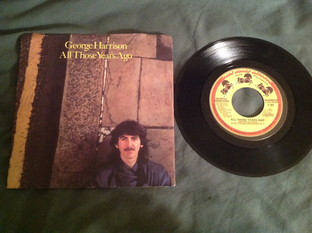 George Harrison  All Those Years Ago 45 With Picture Sl...
