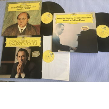 Maurizio Pollini lot of 3 Lp records  Deutsche Grammoph...
