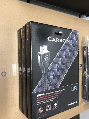 AudioQuest Carbon HDMI   2 meter brand new $239 retail!!!!