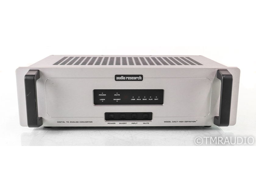 Audio Research Model DAC7; DAC-7; D/A Converter; USB (36165)
