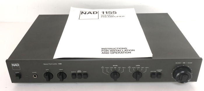 NAD 1155 2-CH Stereo Pre Amplifier Preamplifier PREAMP ...