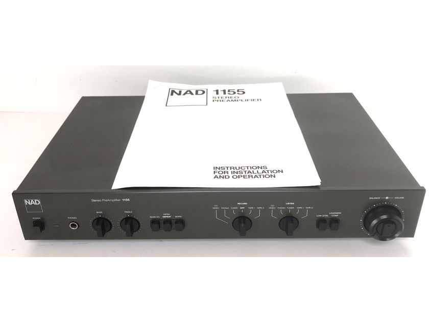 NAD 1155 2-CH Stereo Pre Amplifier Preamplifier PREAMP w/ MM MC Phono Stage