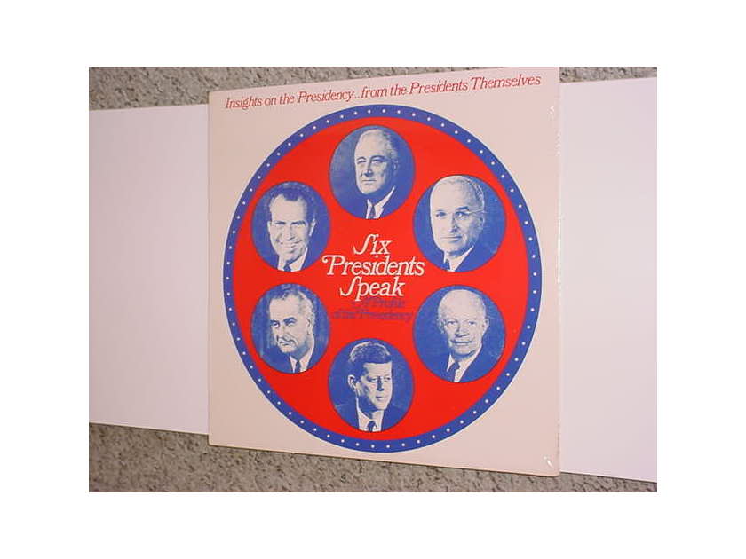 Sealed LP Record Six Presidents Speak - a profile of the presidency 1972 CBS Inc Columbia c11006 FORD Motors USA