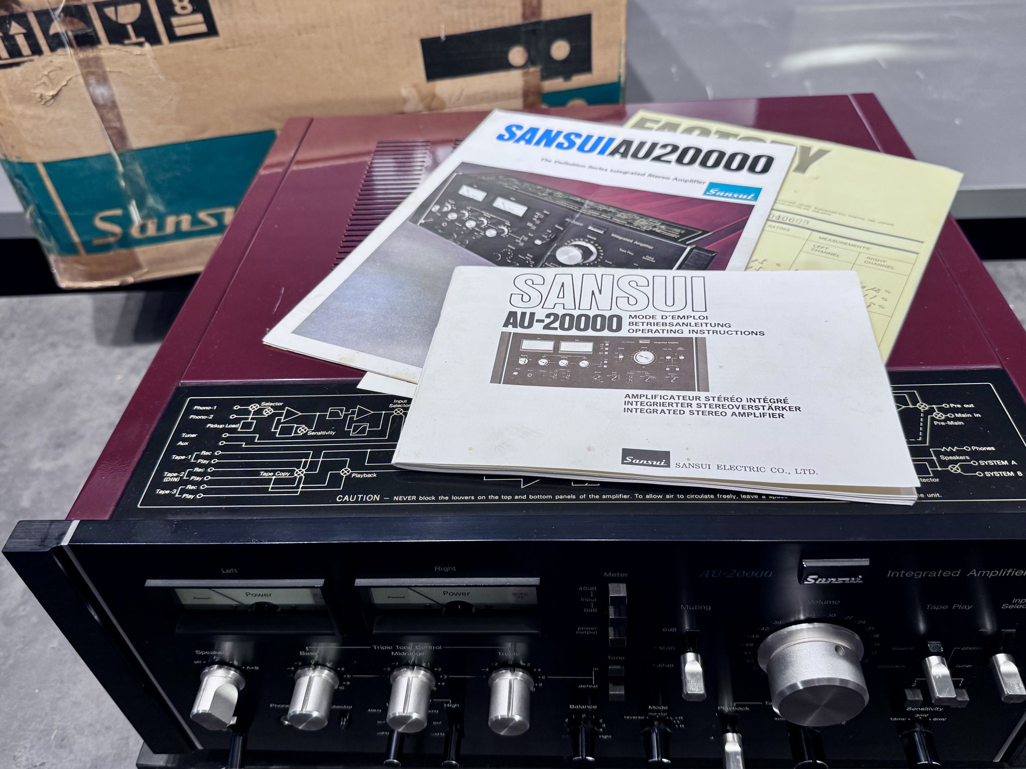 Sansui AU-20000 integrated Amplifier, fully working, be...