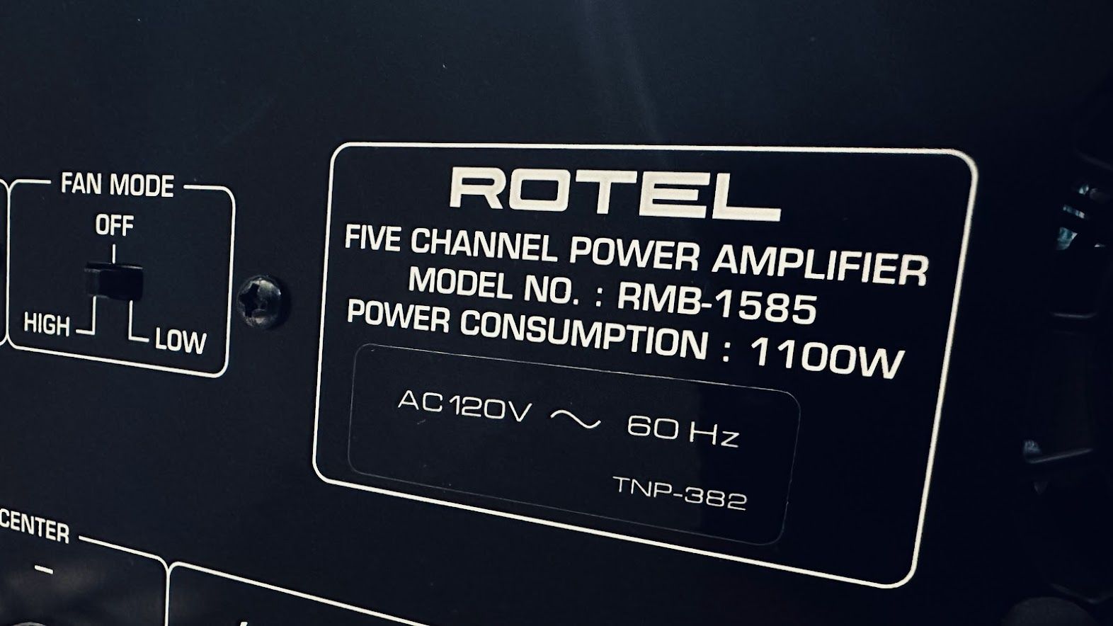 Rotel RMB-1585 Five Channel Power Amplifier Black AVERA... 8