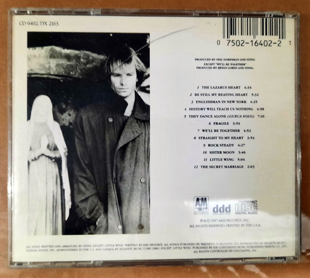 Sting – ...Nothing Like The Sun 1987 NM PROMO COMPACT D... 2