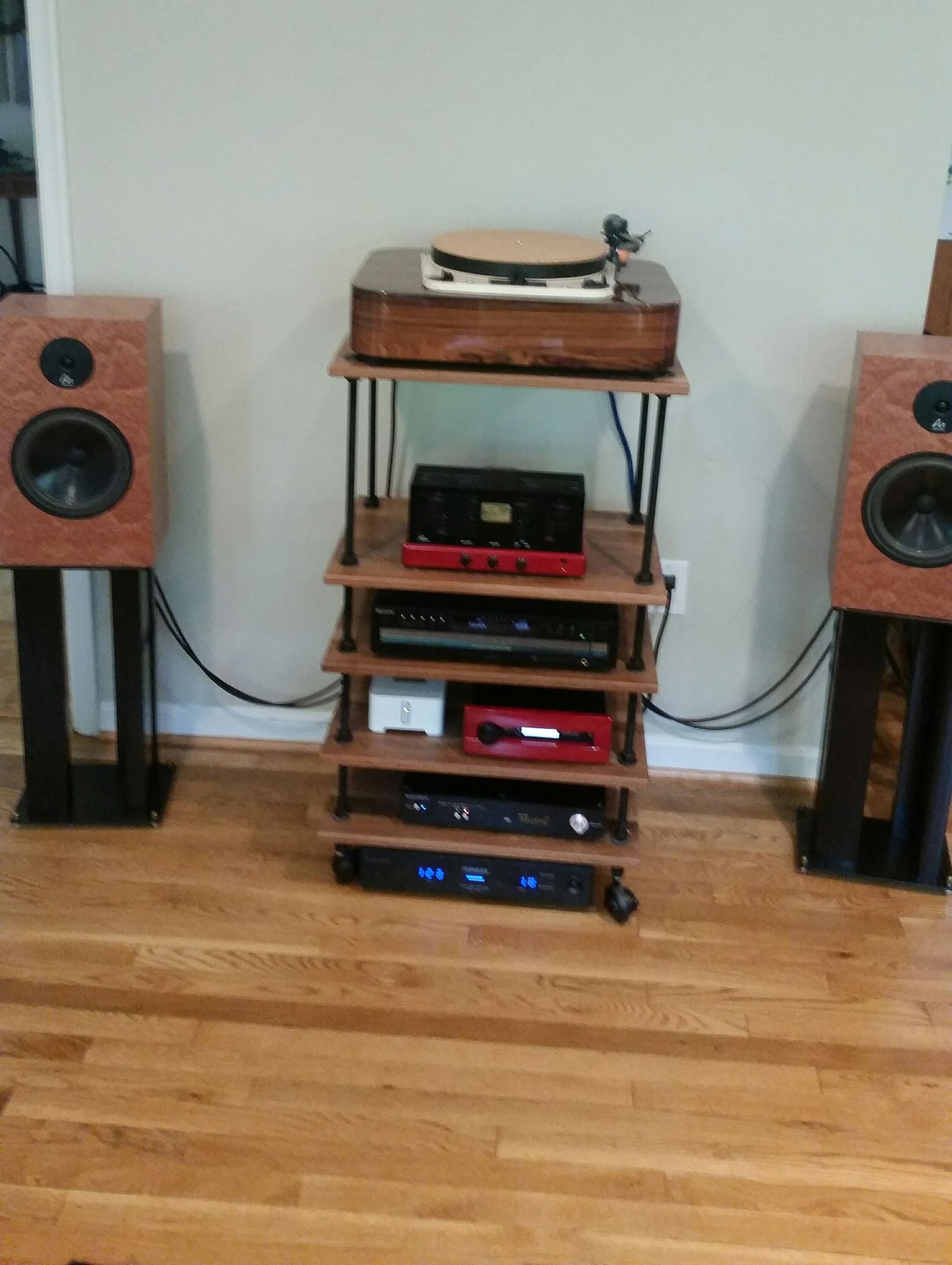 System with new turntable and phono preamp
