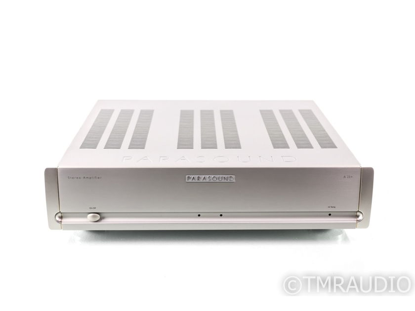 Parasound Halo A23+ Stereo Power Amplifier; A-23 Plus; Silver (29073)