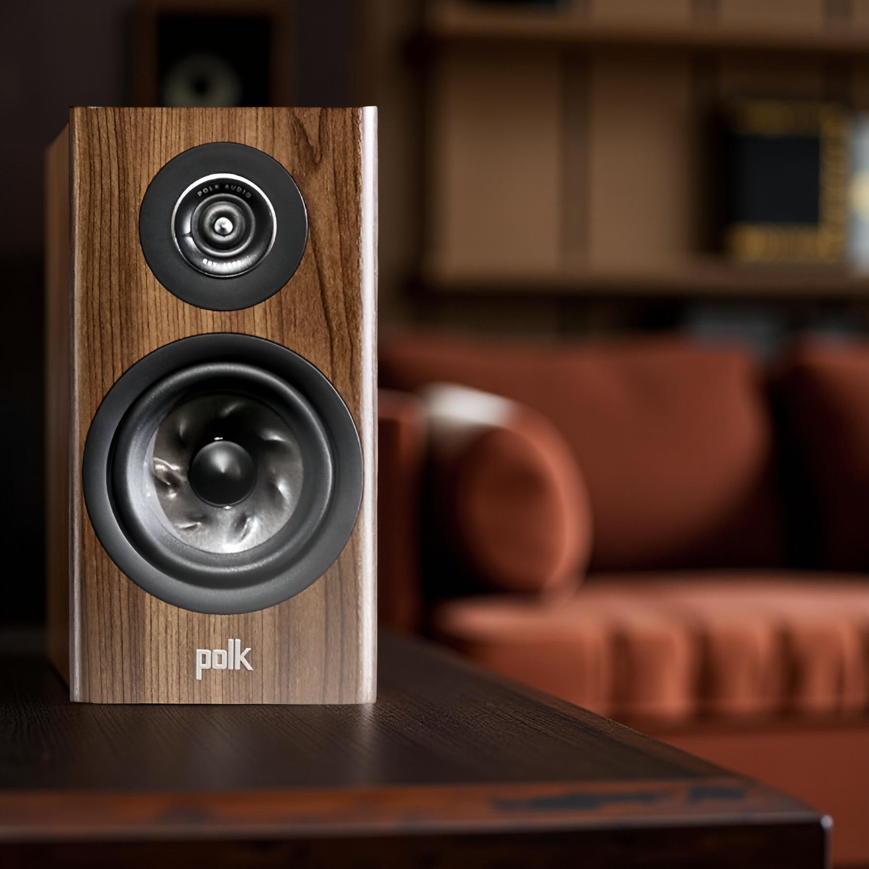 Polk Audio Reserve R100 Bookshelf Speakers in Brown 4