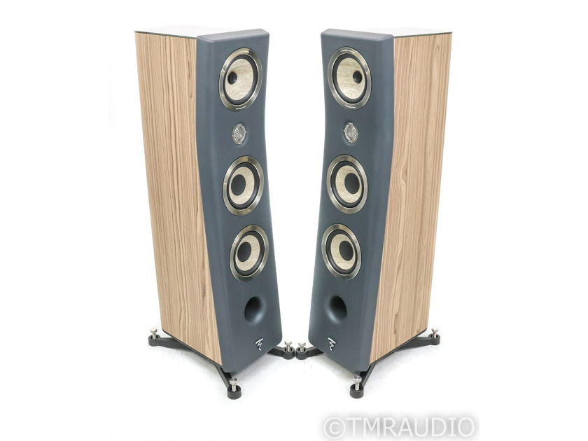 Focal Kanta No. 2 Floorstanding Speakers; N2; Walnut and Dark Grey Pair (31911)