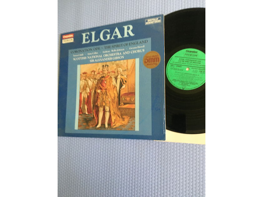 Chandos digitally remastered Elgar Lp record  Coronation ode Scottish national orchestra Gibson