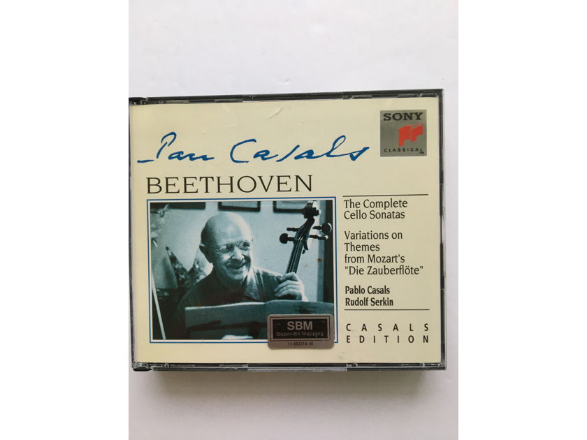 Casals Beethoven Serkin  Complete Cello sonatas Cd set SBM Sony 1993
