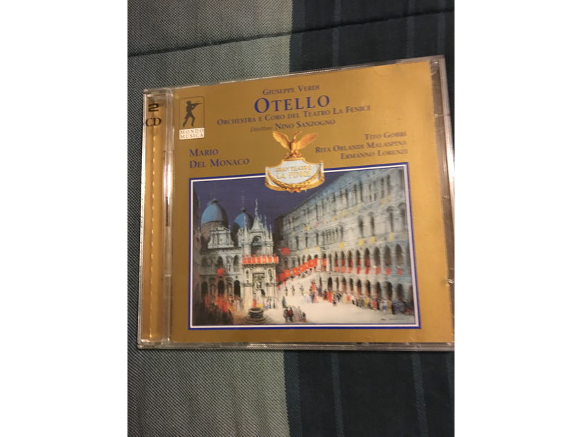 Giuseppe Verdi Mario Del Monaco  Otello double Cd set Mondo Musica 20 bit 1999