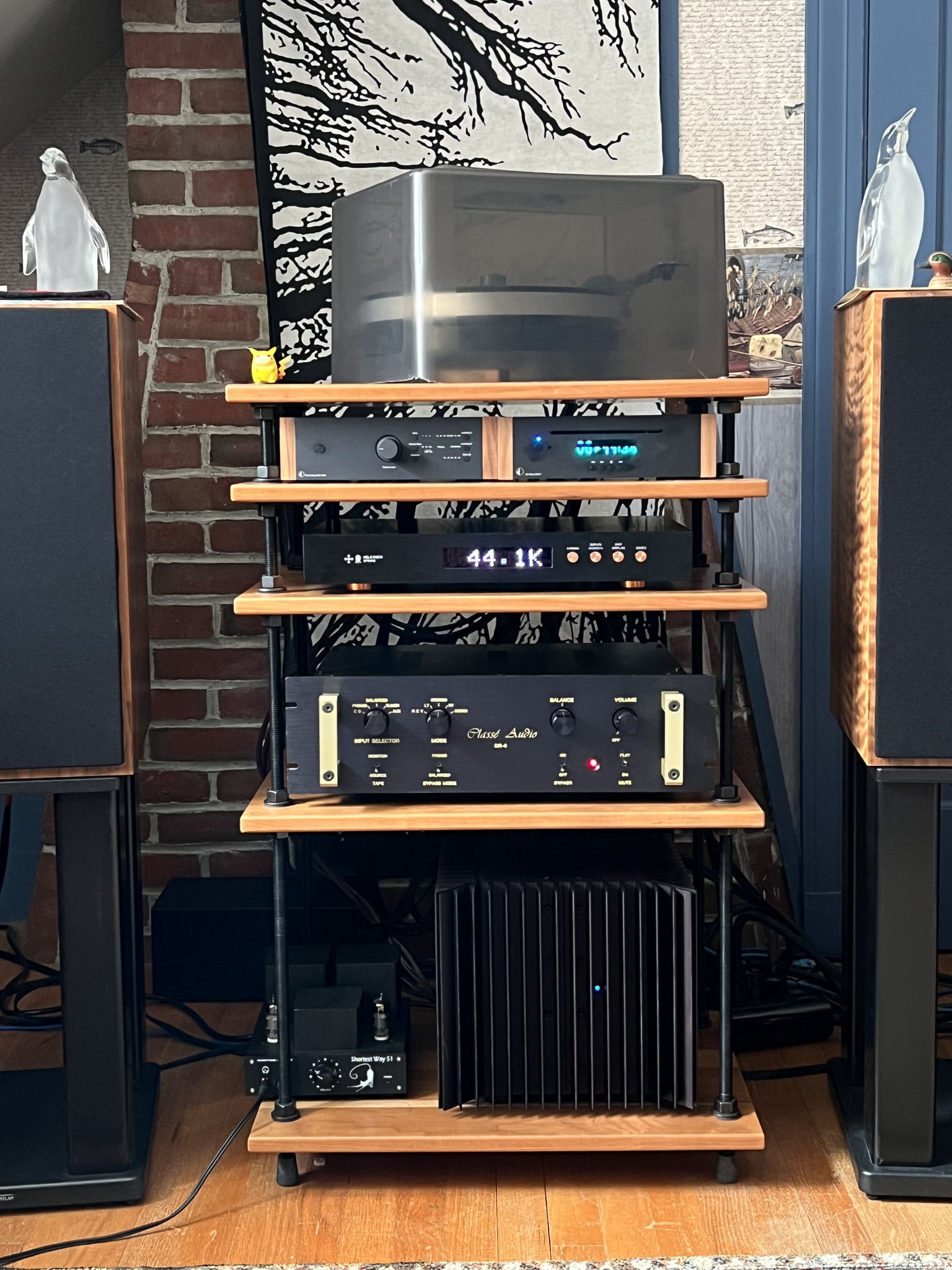 gold handles and a porcupine 