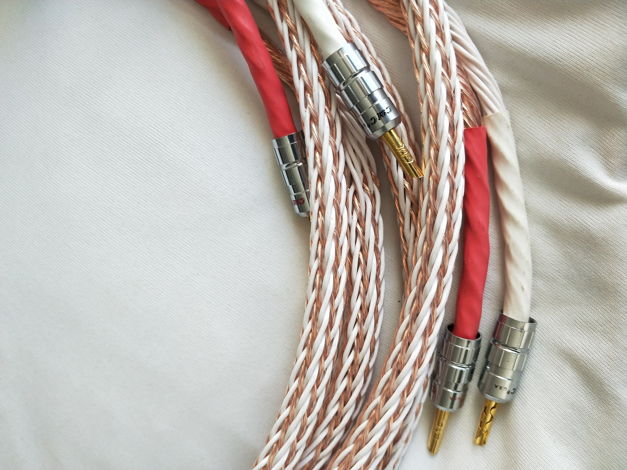 Kimber Cable 12TC  2.5m speaker cable pair with CMC Ban...