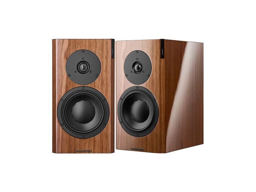 Dynaudio Focus 20 XD Powered Speakers; High Gloss Walnut Pair w/ Stands (New) (19492)